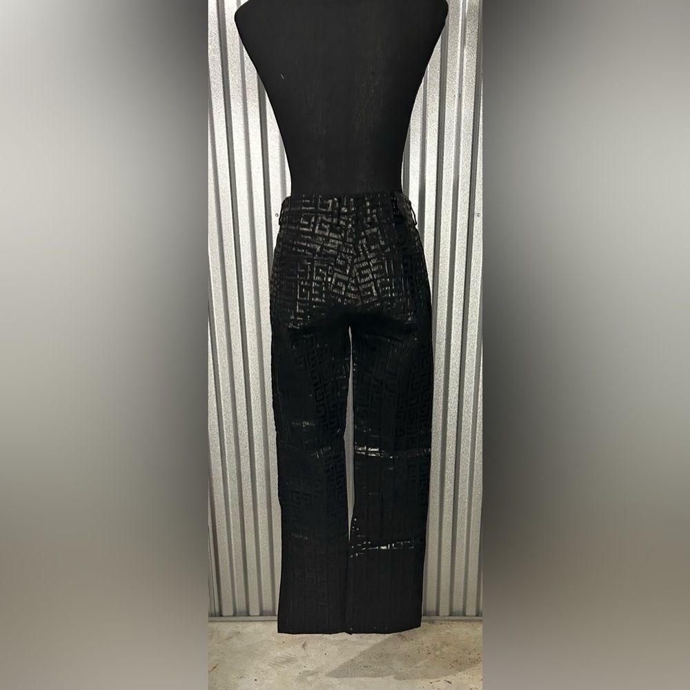 Women’s Vintage Guess Black Logo Geometric Cotton Spandex Jean Pants Size 29 - Picture 2 of 4
